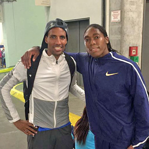Mit Caster Semenya beim ISTAF in Berlin berlin 2017